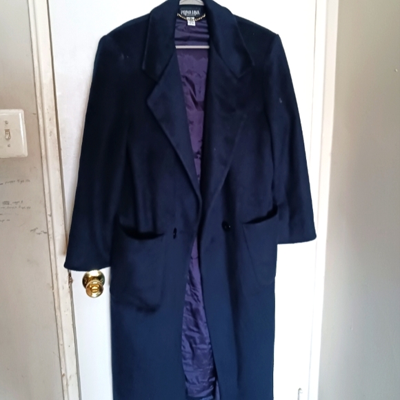 Vintage Prima Lana wool coat in blue - Picture 6 of 6